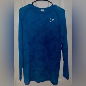 Gymshark Geo Seamless Long Sleeve T-Shirt | Slim fit